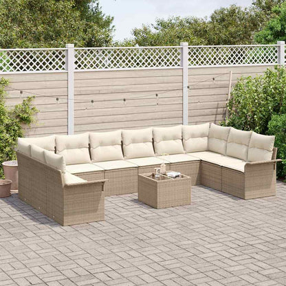 Set Divano da Giardino 11 pcs Marrone polyrattan | homemem39