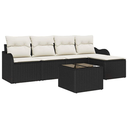 Set Divano da Giardino 6 pcs Marrone polyrattan | homemem39