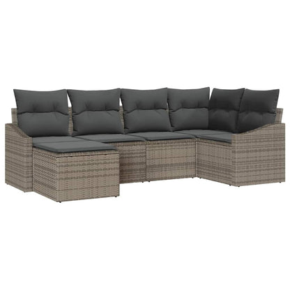 Set da Pranzo per Giardino 6 pz Grigio