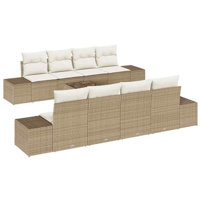 Set Divano da Giardino 7 pcs Beige e Crema 55 x 55 x 37 cm - homemem39