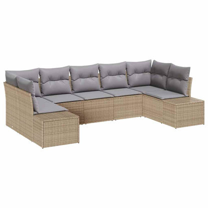 Set Divano da Giardino 7 pz 7-Numero di posti