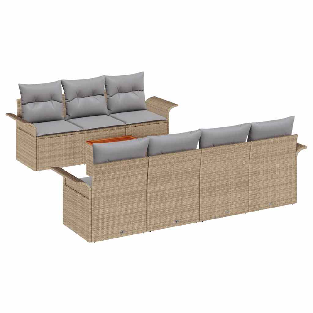 Set Divano da Giardino 8 pz 7-Numero di posti