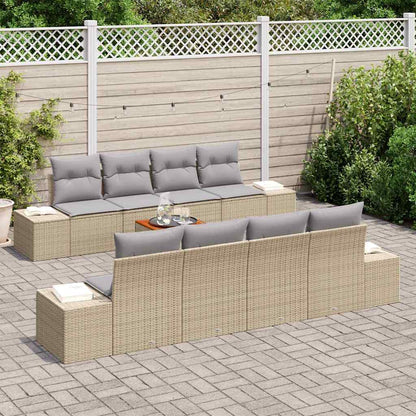 Set Divano da Giardino 7 pcs beige e grigio chiaro - homemem39