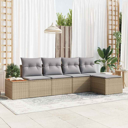 Set Divano da Giardino 6 pz 5-Numero di posti