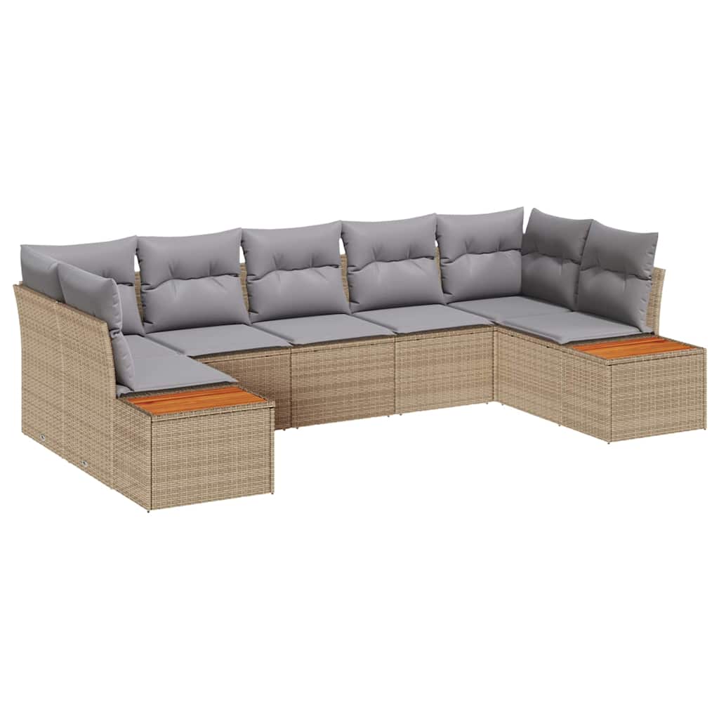 Set Divano da Giardino 7 pz 7-Numero di posti