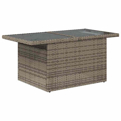 Set Divano da Giardino 5 pcs Grigio Rattan in Polipropilene