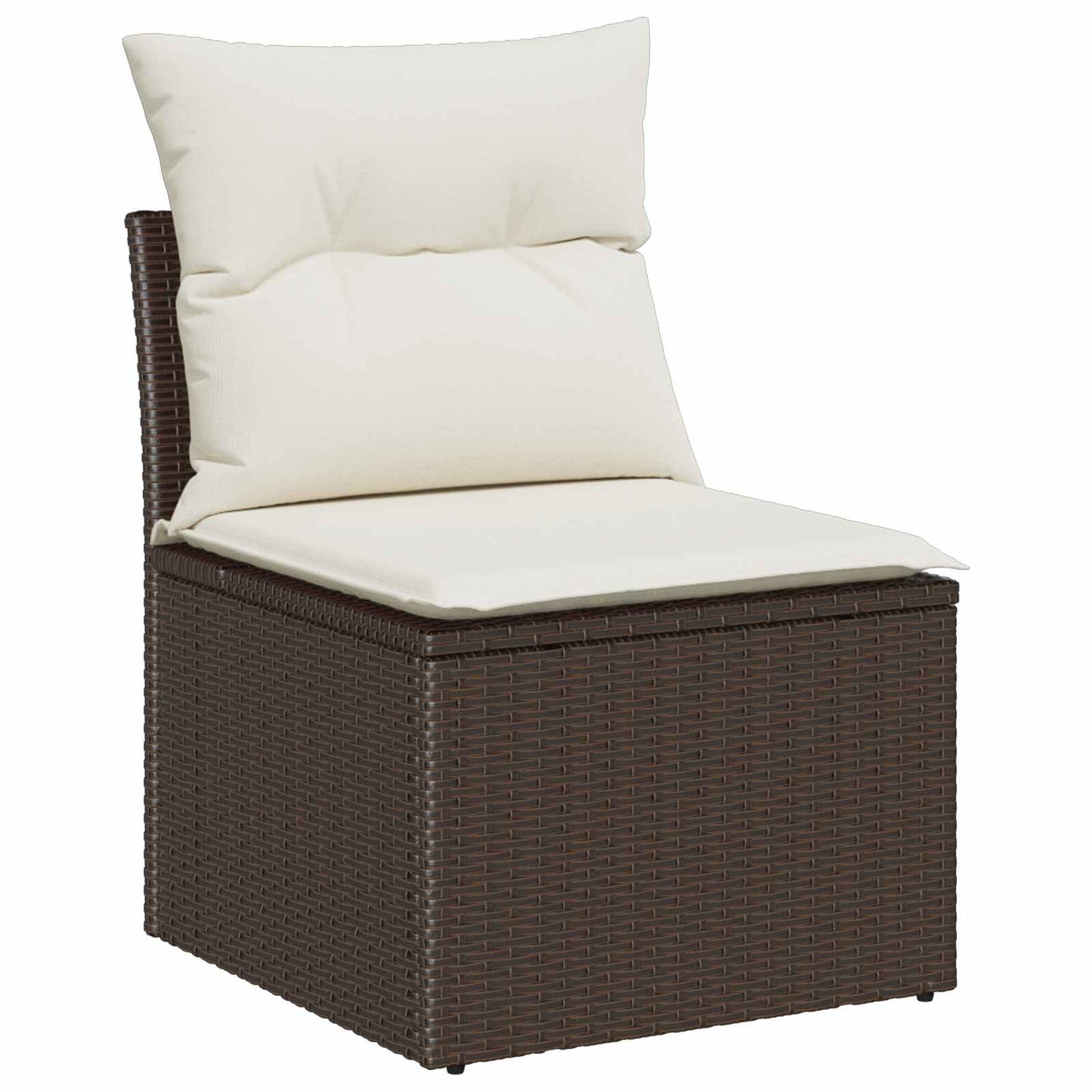 Set Divano da Giardino 6 pz Marrone Rattan in Polipropilene | homemem39