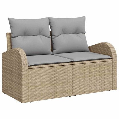 Set Divano da Giardino 6 pcs Beige Poly Rattan - homemem39