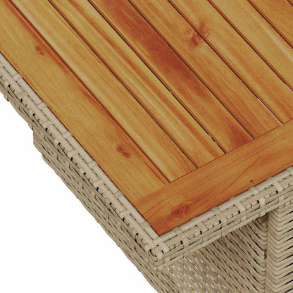 Set Divano da Giardino 11 pcs Beige Poly Rattan