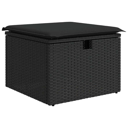Set Divano da Giardino 6 pz Nero polyrattan | homemem39