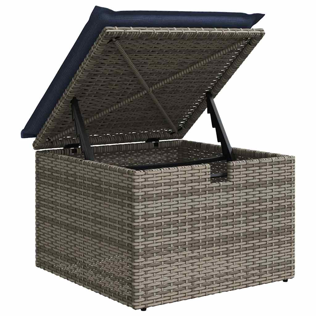 Set di divani con cuscino 9 pcs Grigio polyrattan | homemem39