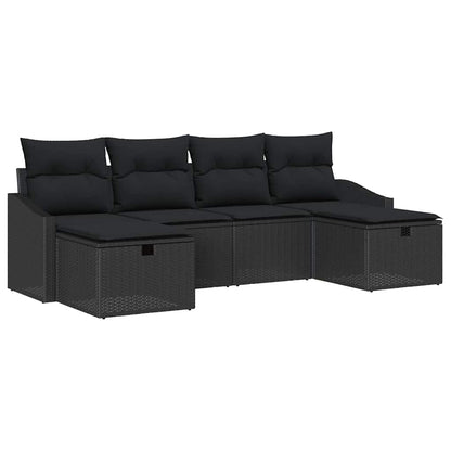 Set Divano da Giardino 6 pz polyrattan | homemem39