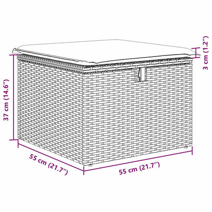 Set Divano da Giardino 8 pcs Beige polyrattan - homemem39