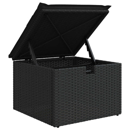 Set Divano da Giardino 4 pz Nero polyrattan | homemem39