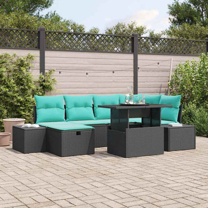 Set Divano da Giardino 7 pz polyrattan - homemem39