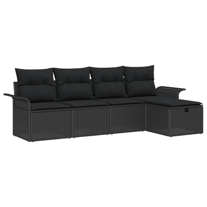 Set Divano da Giardino 5 pz Poly Rattan | homemem39