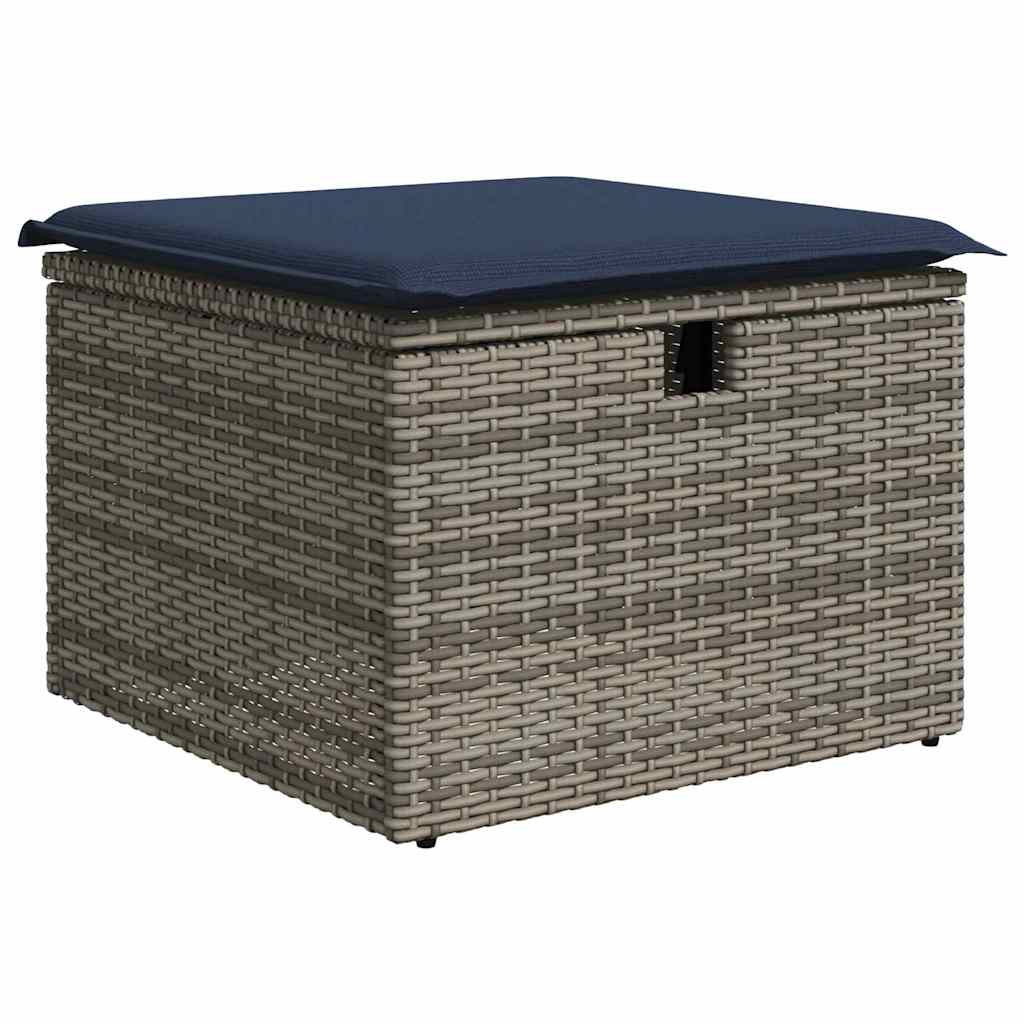 Set Divano da Giardino con cuscino 6 pcs Poly Rattan | homemem39