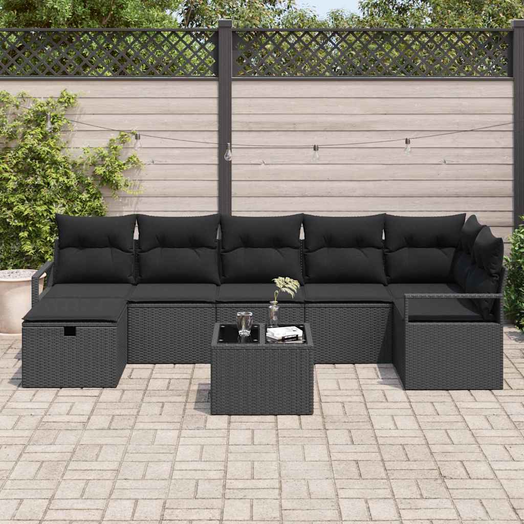 Set di divani con cuscino 5 pcs polyrattan | homemem39
