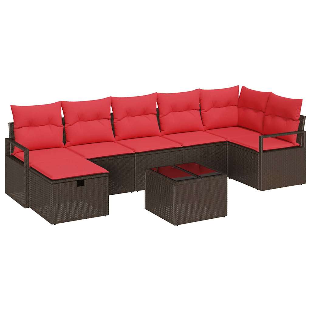 Set di divani con cuscino 5 pcs polyrattan | homemem39