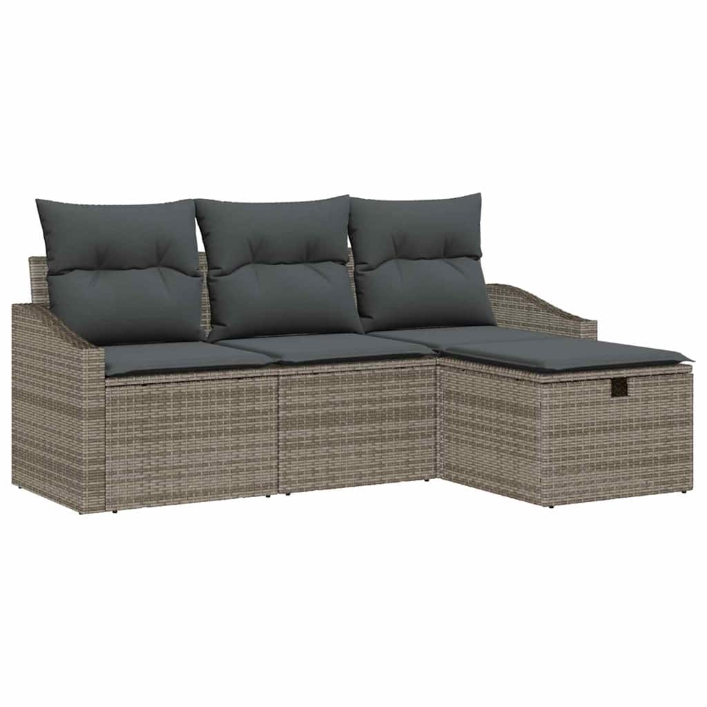 Set di divani 4 pz polyrattan | homemem39
