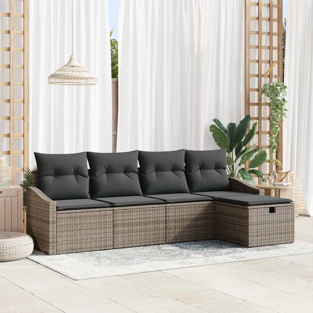 Set di divani con cuscino 6 pcs polyrattan | homemem39