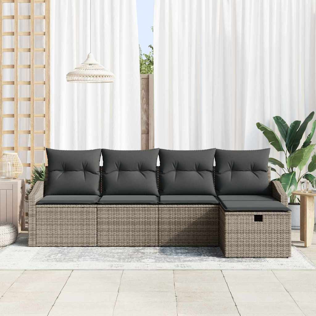 Set di divani con cuscino 6 pcs polyrattan | homemem39
