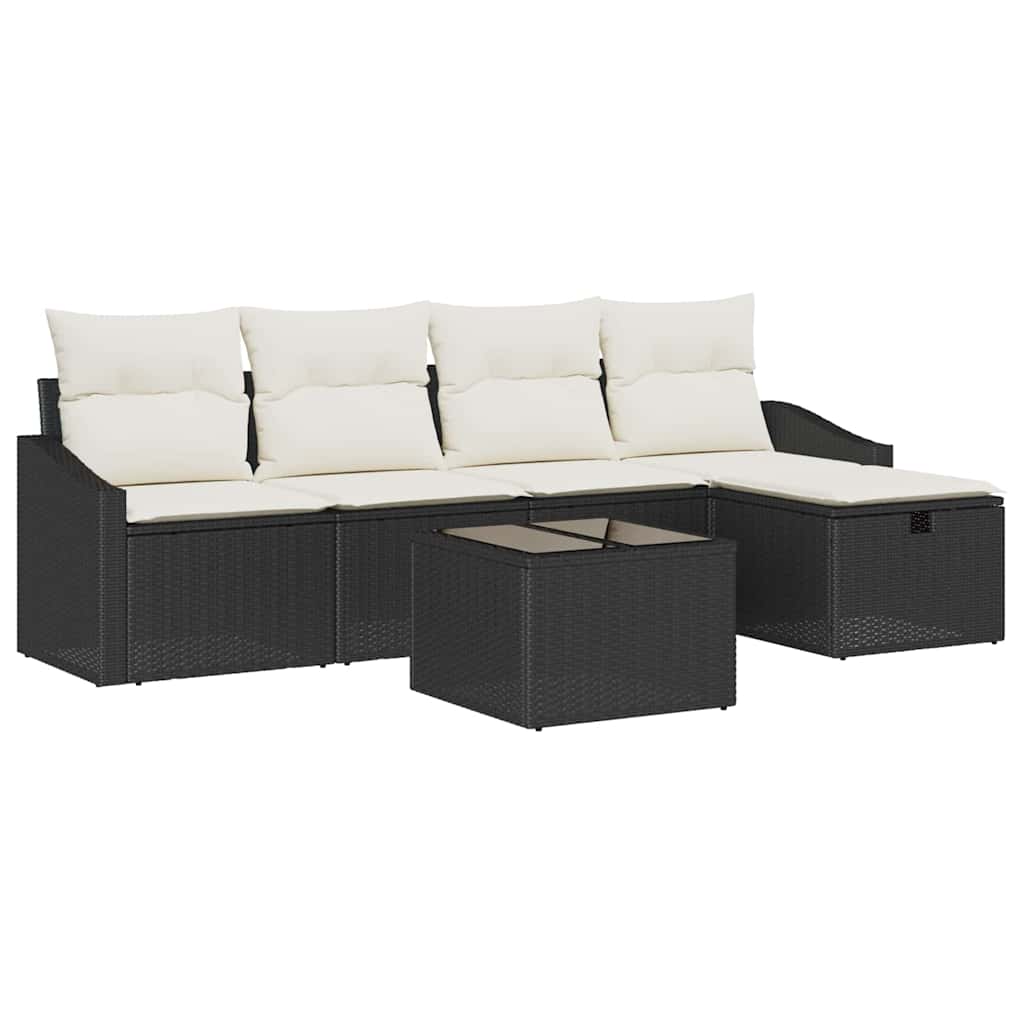 Set di divani con cuscino 5 pcs polyrattan | homemem39
