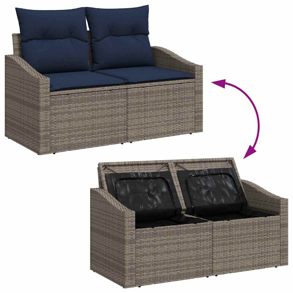 Set di divani con cuscino 5 pcs polyrattan | homemem39
