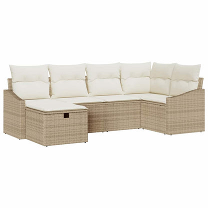 Set di divani con cuscino 7 pcs polyrattan | homemem39