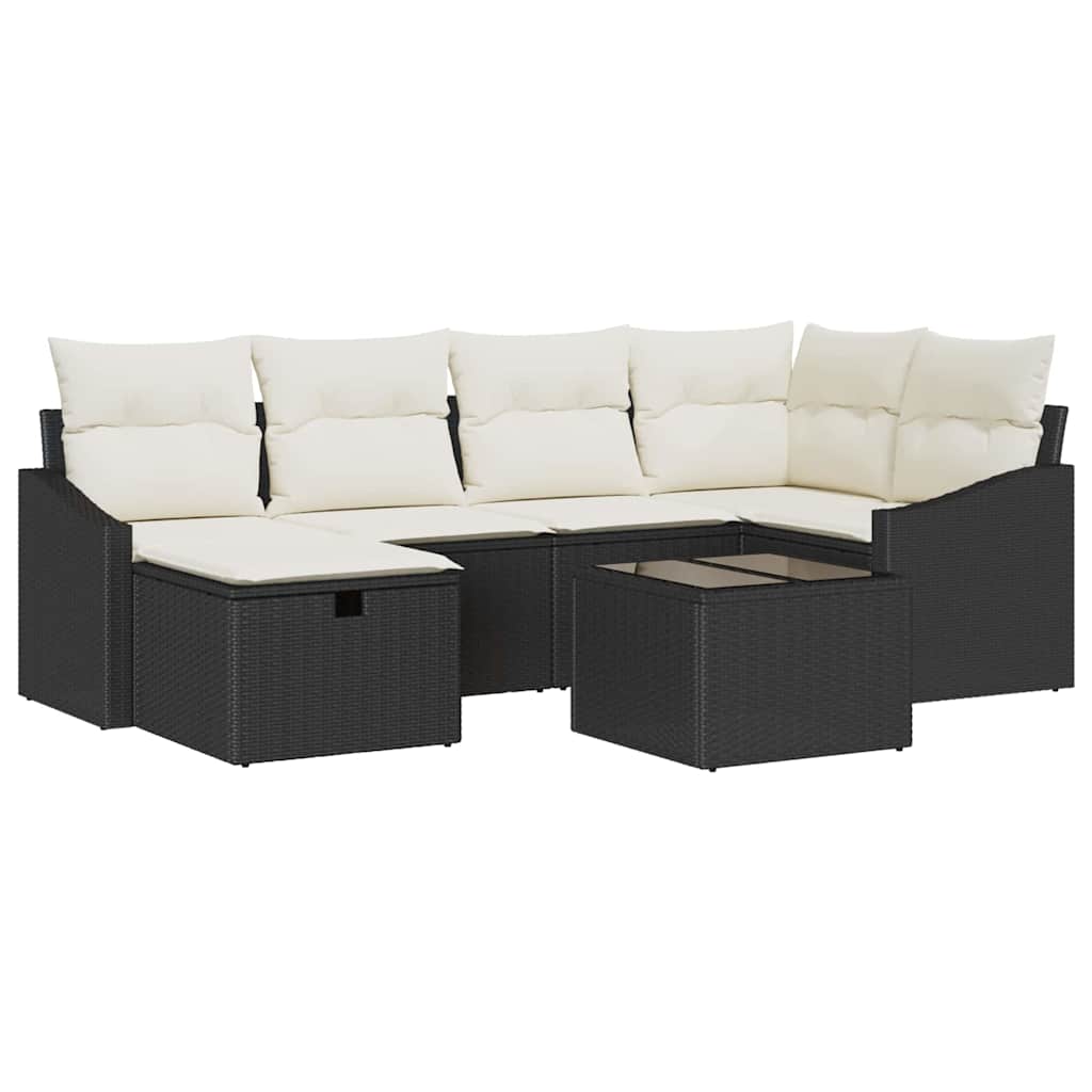 Set di divani con cuscino 6 pcs polyrattan | homemem39