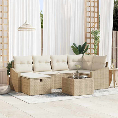 Set di divani con cuscino 6 pcs polyrattan | homemem39