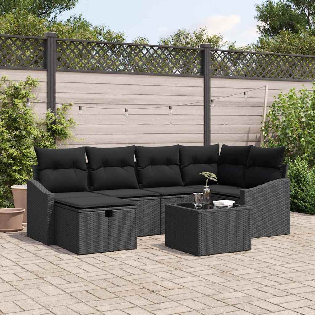 Set di divani con cuscino 7 pcs polyrattan