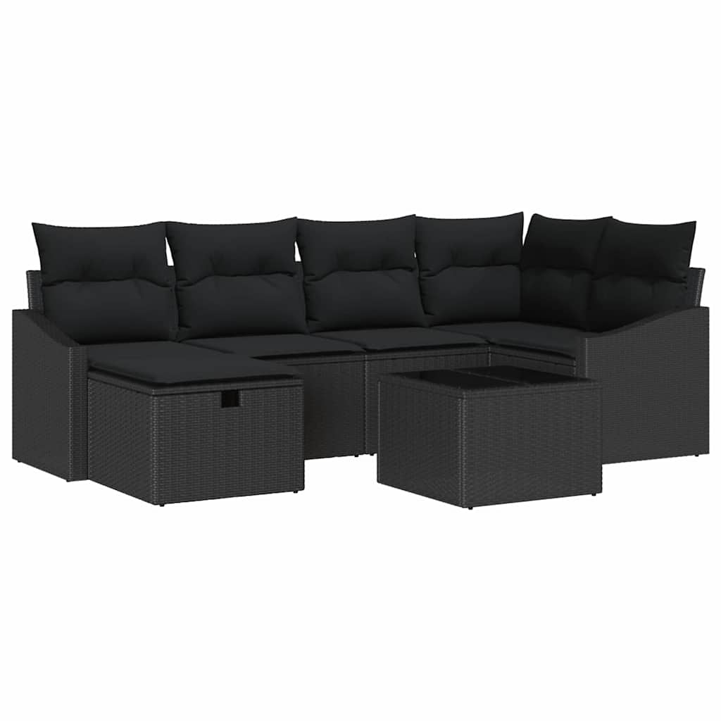 Set di divani con cuscino 7 pcs polyrattan