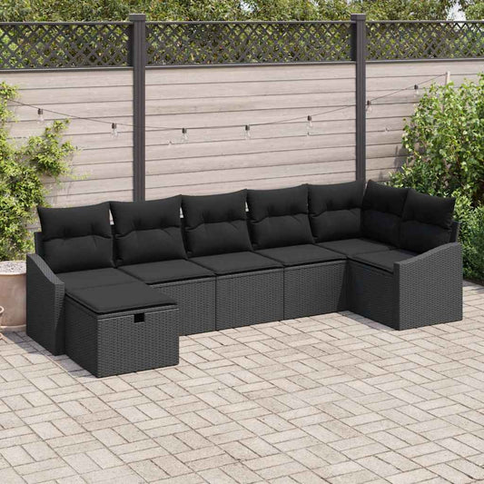 Set di divani con cuscino 7 pcs polyrattan