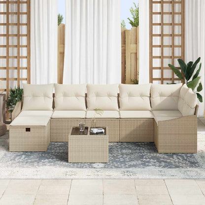 Set di divani 7 pz polyrattan