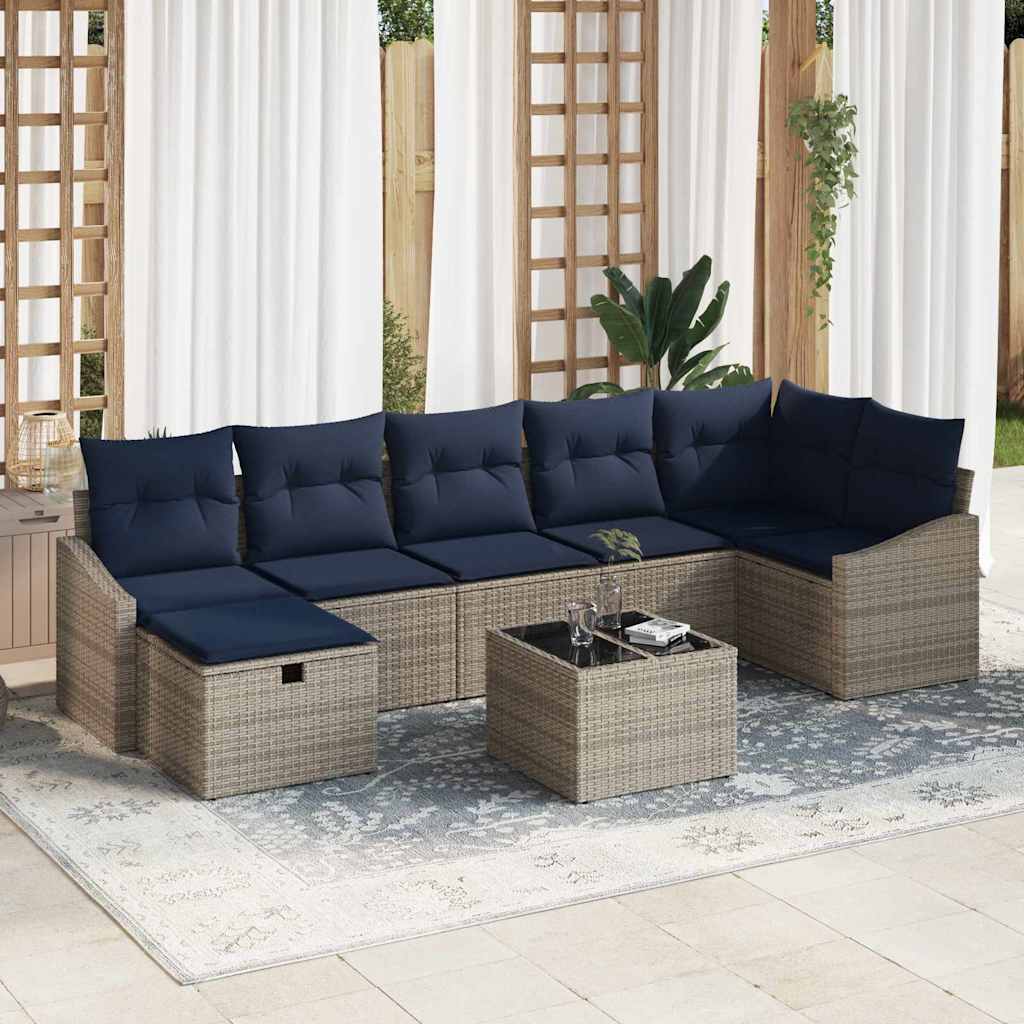Set di divani con cuscino 5 pcs polyrattan | homemem39