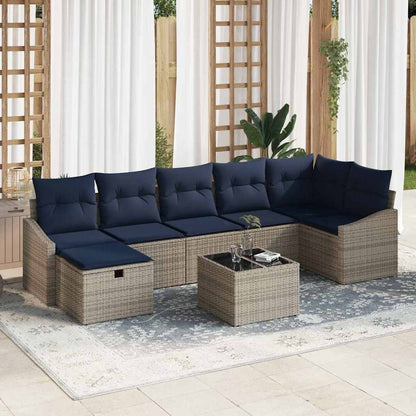 Set di divani con cuscino 5 pcs polyrattan | homemem39