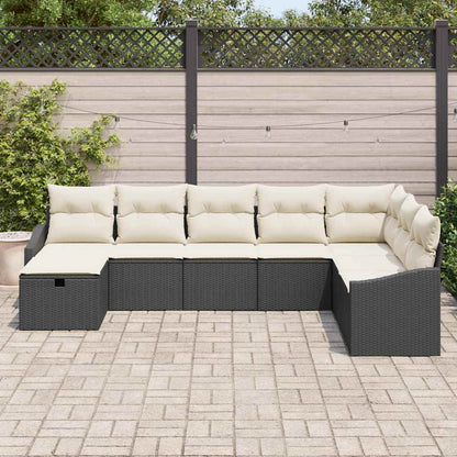 Set di divani con cuscino 9 pcs polyrattan | homemem39