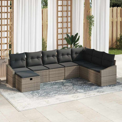 Set di divani con cuscino 9 pcs polyrattan | homemem39