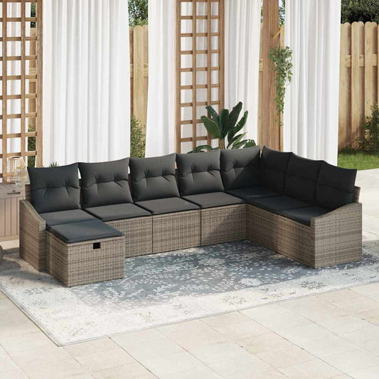 Set di divani 9 pz polyrattan | homemem39