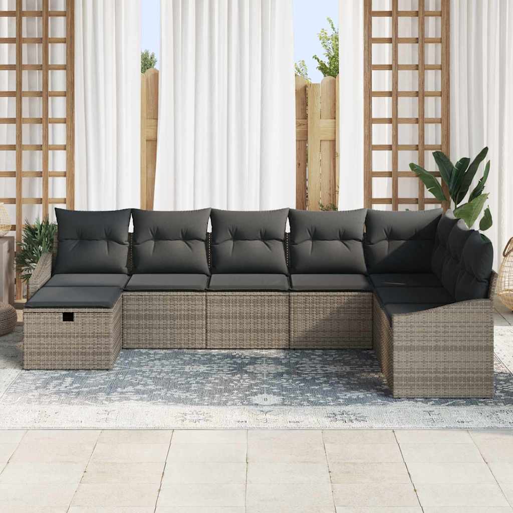 Set di divani con cuscino 9 pcs polyrattan | homemem39
