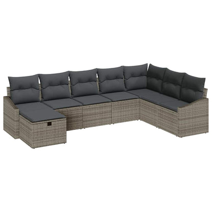 Set di divani con cuscino 9 pcs polyrattan | homemem39