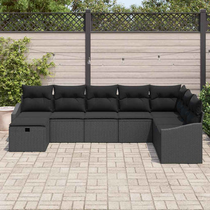 Set di divani con cuscino 8 pcs polyrattan | homemem39