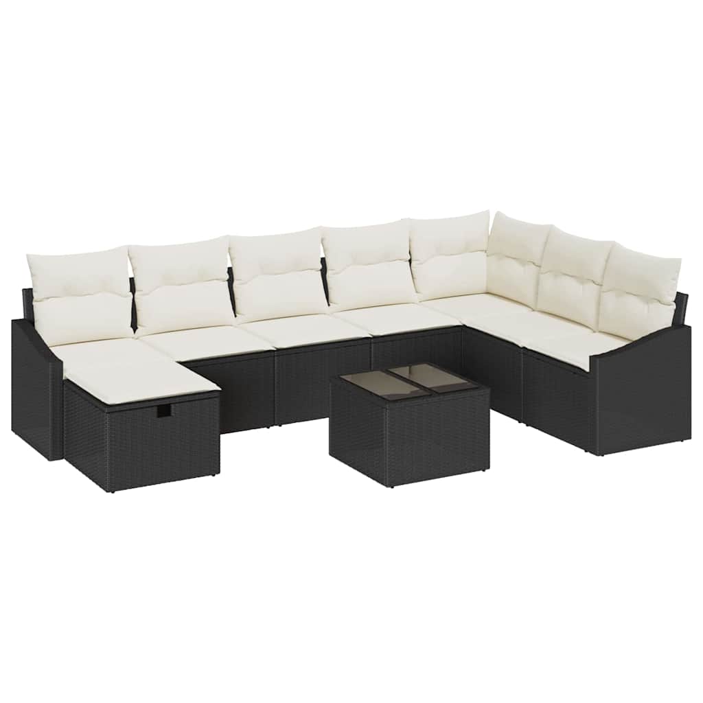 Set di divani con cuscino 8 pcs polyrattan | homemem39