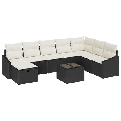Set di divani con cuscino 8 pcs polyrattan | homemem39