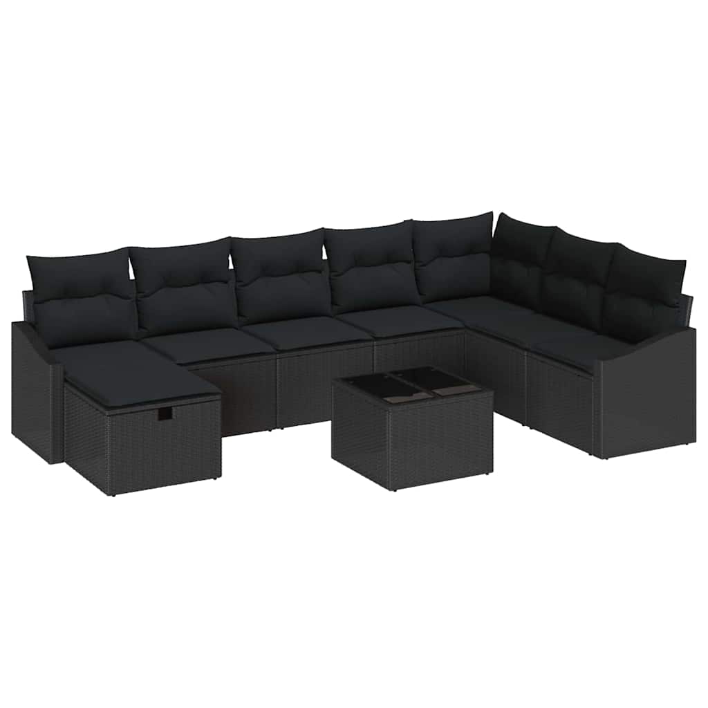 Set di divani con cuscino 8 pcs polyrattan | homemem39