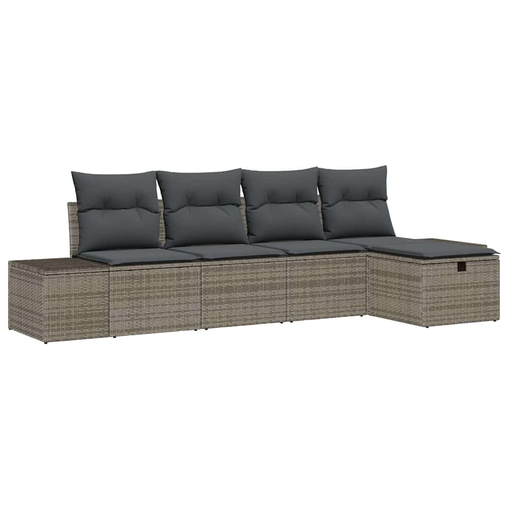 Set di divani con cuscino 5 pcs polyrattan | homemem39