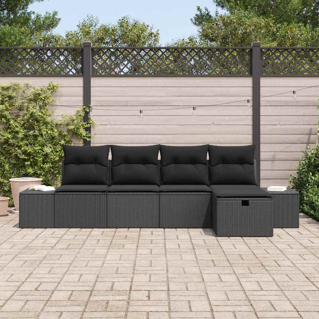 Set di divani con cuscino 6 pcs polyrattan | homemem39