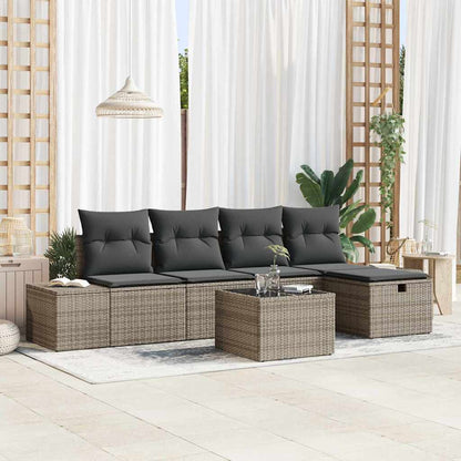 Set di divani 5 pz polyrattan | homemem39