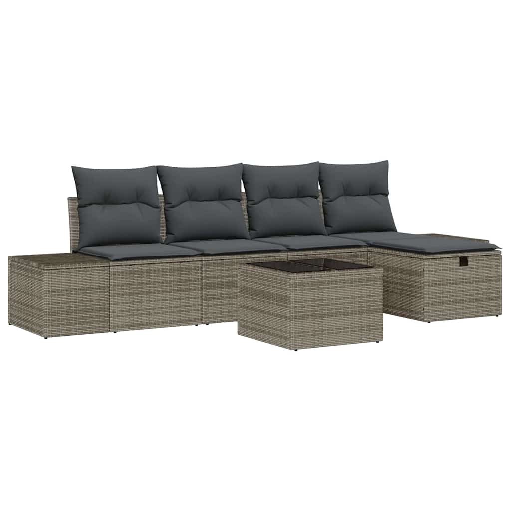 Set di divani 5 pz polyrattan | homemem39